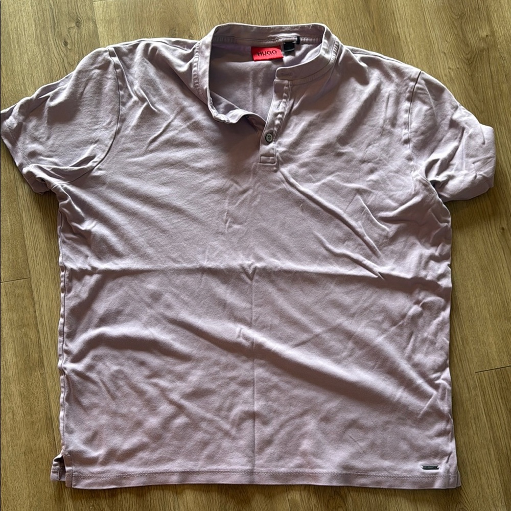Hugo Boss Light Purple Polo Shirt